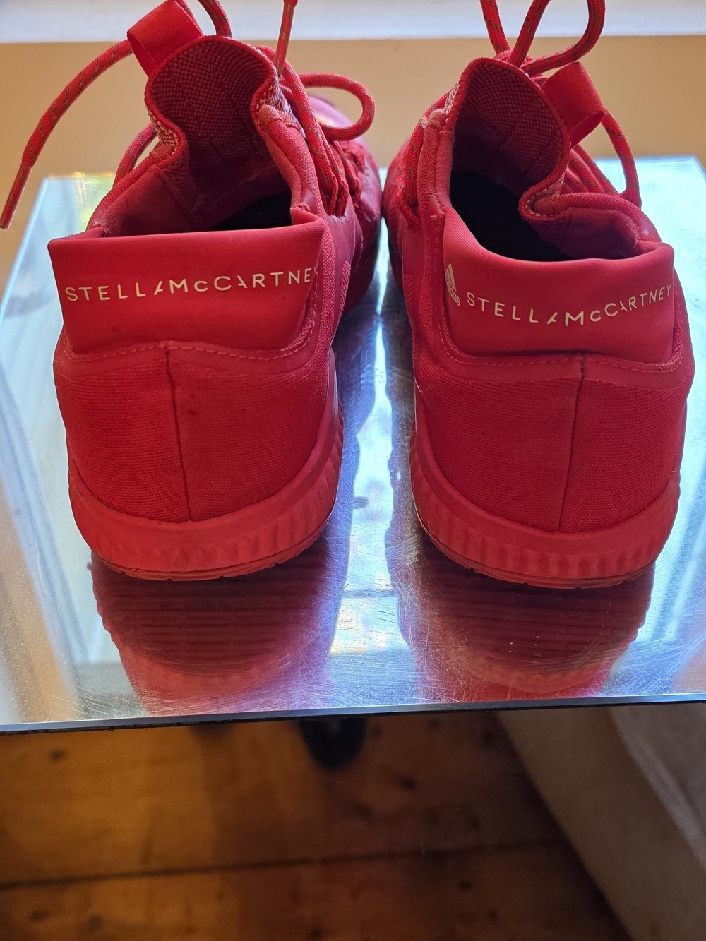 Adidas Stella McCartney Red Athletic Sneakers Sz 8